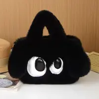 【李美丽专属】可爱小众百搭休闲潮流玩偶毛绒手提单肩包-大眼包