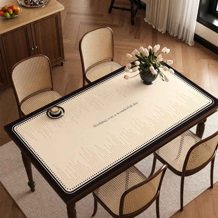 轻奢高级感餐桌垫免洗防水防油防烫桌面保护垫2025新款茶几垫桌布