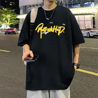 美式潮牌运动体恤衫ins短袖T恤男夏季新款休闲宽松上衣纯棉半袖