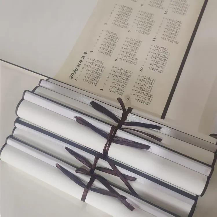 2026年新品日历挂轴空白生宣挂轴