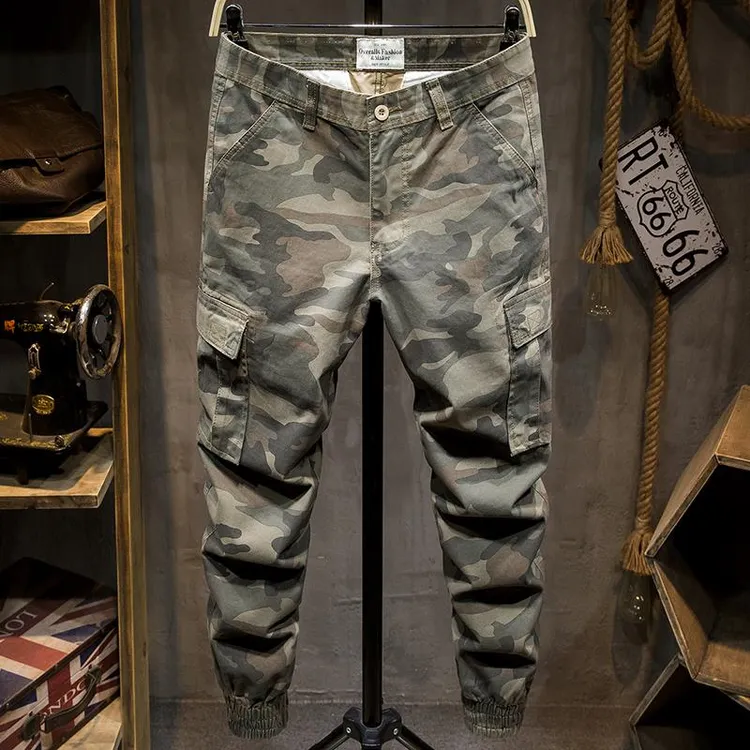 ANNA RICHI男装|2025新款春秋迷彩工装裤男潮牌宽松沙漠户外运动