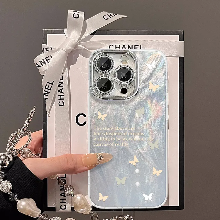 简约小蝴蝶手机壳适用于苹果16/华为/oppo/vivo流行可爱网红女款