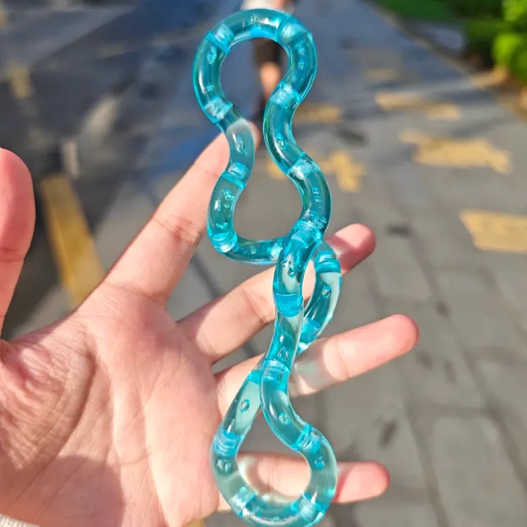 tangle扭扭乐百变扭扭圈水晶透明扭扭绳缠绕解锁变形绳子解压玩具
