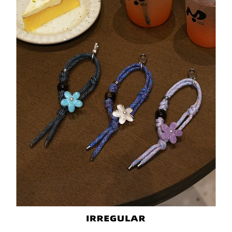 IRREGULAR原创手机挂绳短款手腕绳编织手机链条防盗自然之名挂链