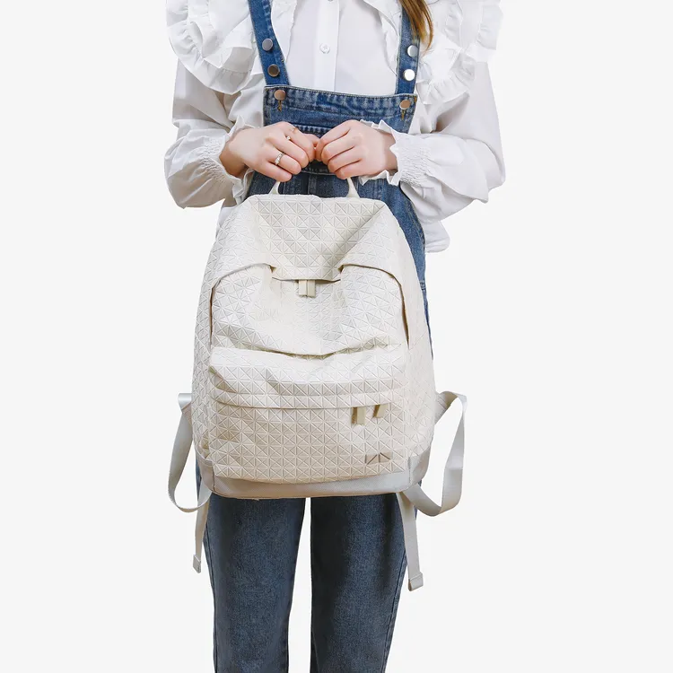 街头潮流双肩背包撞色防震双肩包韩版潮流小众简约