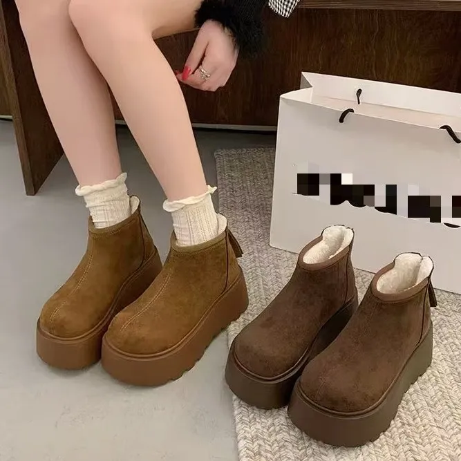 爆款勃肯鞋女冬季加绒加厚保暖防滑短筒百搭6262