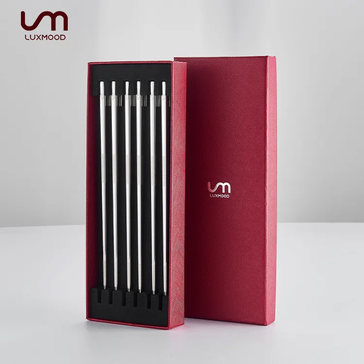 LUXMOOD【秒杀价】勒慕不锈钢防滑防烫不锈钢筷子套装家用乔迁送礼