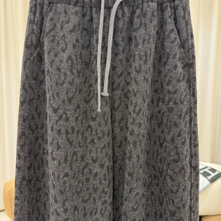 zaw大码女装春秋运动休闲胖mm裤子显瘦款松紧腰百搭卫裤