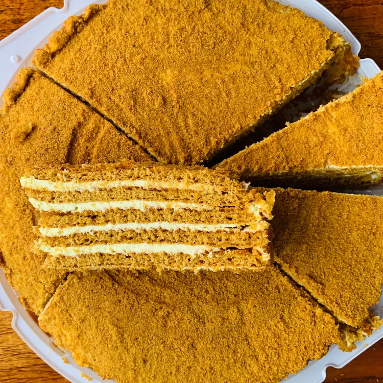 俄罗斯风味提拉米苏俄之恋蜂蜜蛋糕美味早餐下午茶
