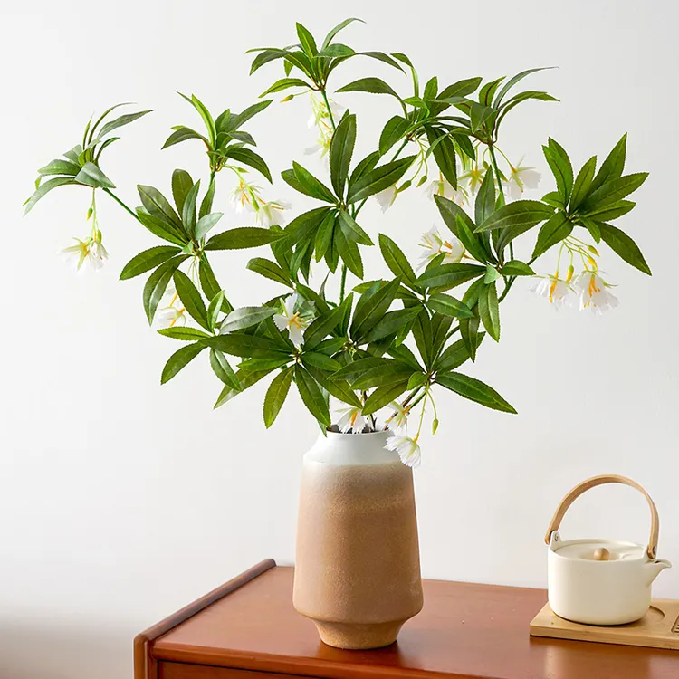 水石榕仿真花客厅餐桌仿生绿植造景摆设塑料假花干花装饰花艺摆件