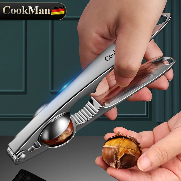 不锈钢板栗开口器板栗开口夹板栗剥壳神器核桃夹子坚果榛子开壳器