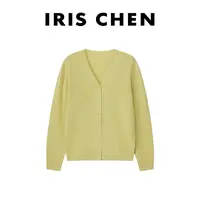 现货IRIS CHEN 珍妮开衫 2025秋“100美丽诺羊毛”韩系针织25WT602