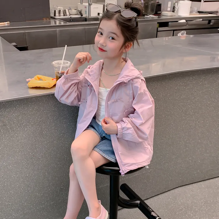 儿童防晒服外套2025新款女童轻薄透气防晒衣中大童防紫外线空调服
