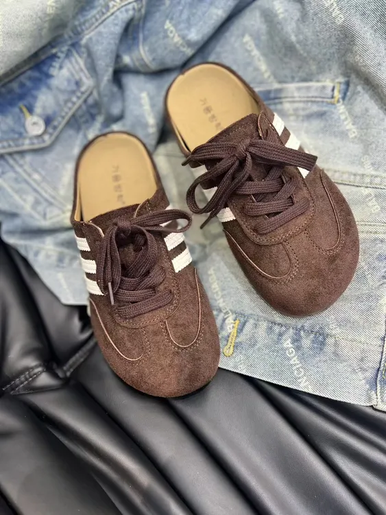 实体店包头休闲拖2025新款爆款秋款厚底松糕底舒适圆头德训拖鞋