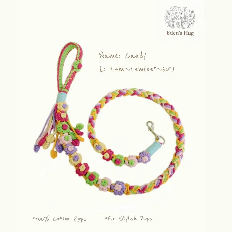 （成品）手工编织 宠物牵引绳  狗狗小中大型犬 通用 牵引绳 可定制