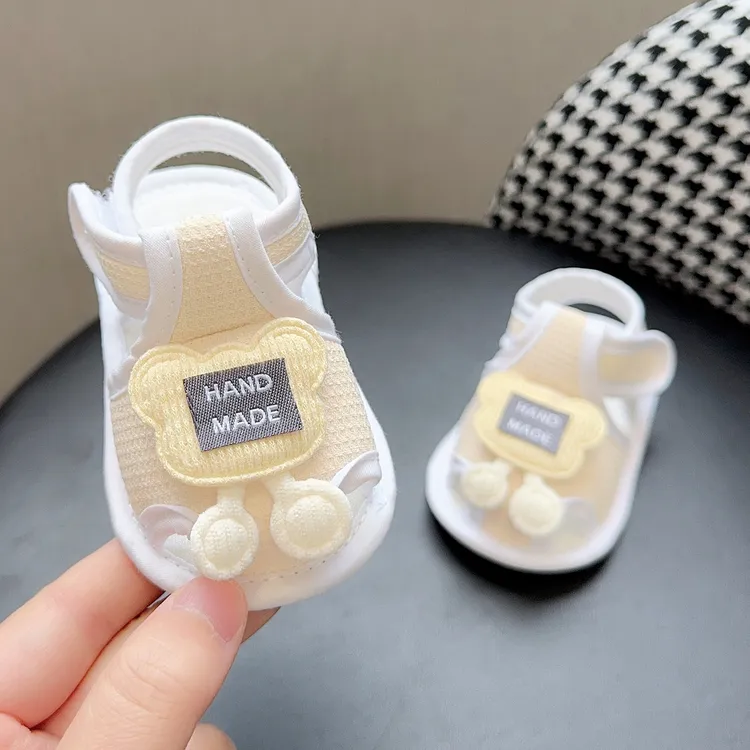 婴儿凉鞋6到12个月夏季宝宝鞋小月龄幼儿软底布鞋1岁宝宝步前鞋子