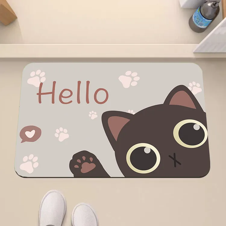 40-58家用浴室门口洗漱专用防滑地垫卫生间淋浴洗澡吸水速干脚垫