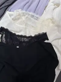 你的呵呵 蕾丝打底T恤上衣
