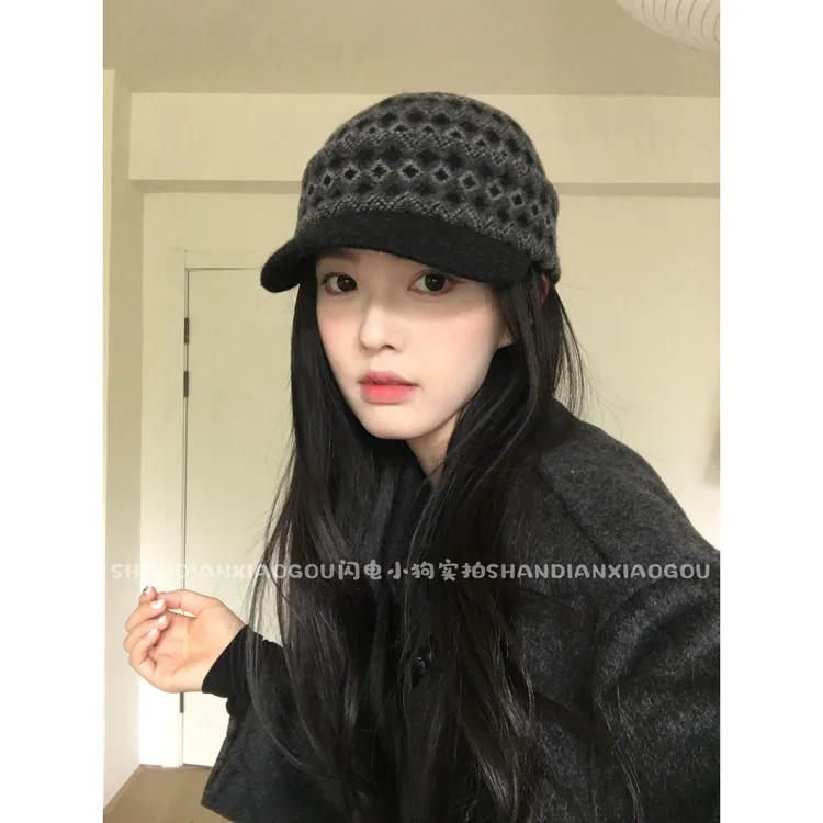 意大利订单款*定制羊毛百搭保暖女秋冬季毛呢潮款针织