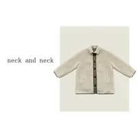 【 neck and neck 】“ 椰白慕斯 ” 双面双料设计廓形毛呢外套