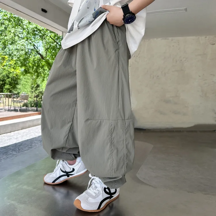 男童裤子夏季薄款2025新款儿童装男孩夏款运动长裤大童速干裤夏装