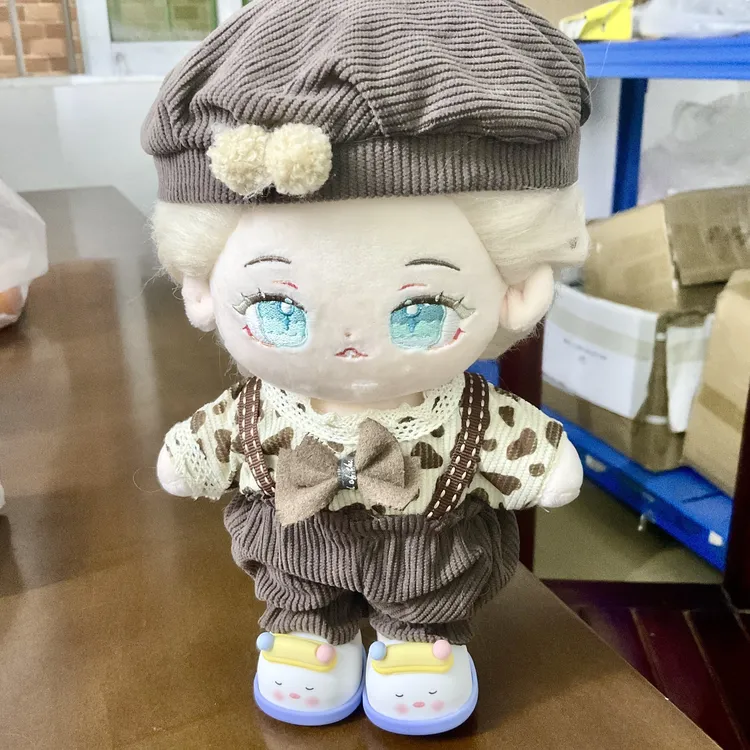 可站立20cm棉花娃娃鞋子可爱动物软胶鞋板鞋无属性娃用配件百搭