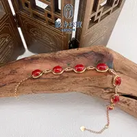 【破冰专属】18k珊瑚手链 AKA珊瑚蛋面约6*8mm+ DIY0804 多样性发货