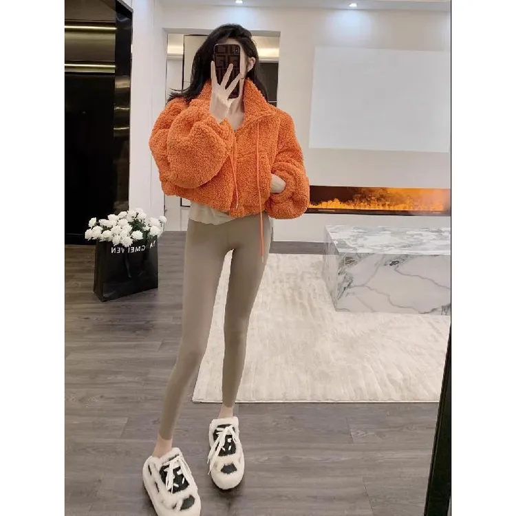 外套女冬季新款高级小个子设计感小众宽松百搭加厚短款上衣