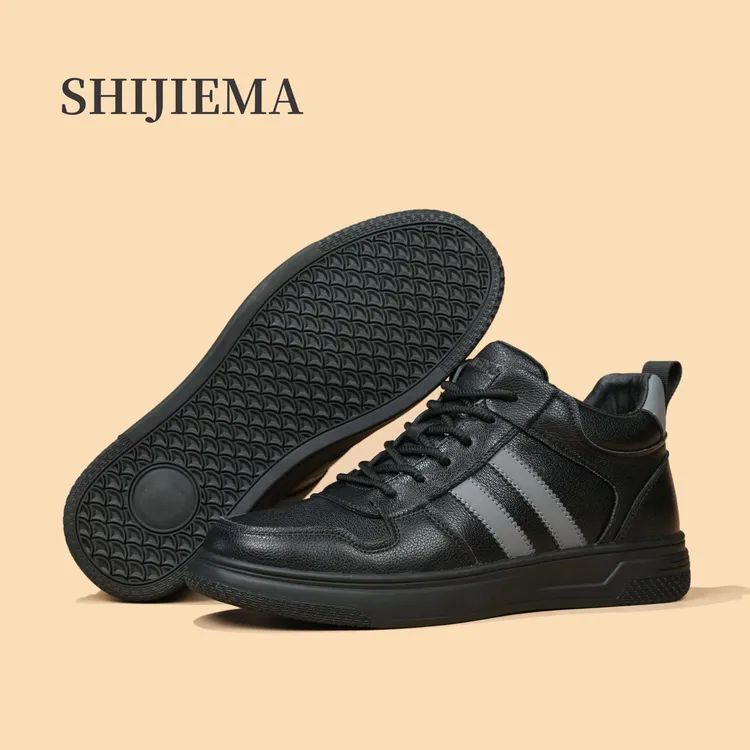 头层牛皮加绒中帮鞋防水保暖防滑耐磨百搭休闲真皮男鞋S-701