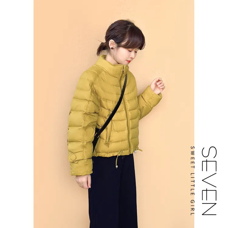 ⑦七七146小个子冬季保暖排骨羽绒服女新款90白鸭绒短款外套小美说