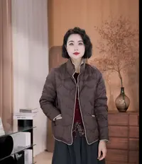 孜禾定制冬季羽绒服90绒短款休闲时尚立领保暖女款