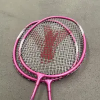 铝合金羽毛球拍 2支粉色一副