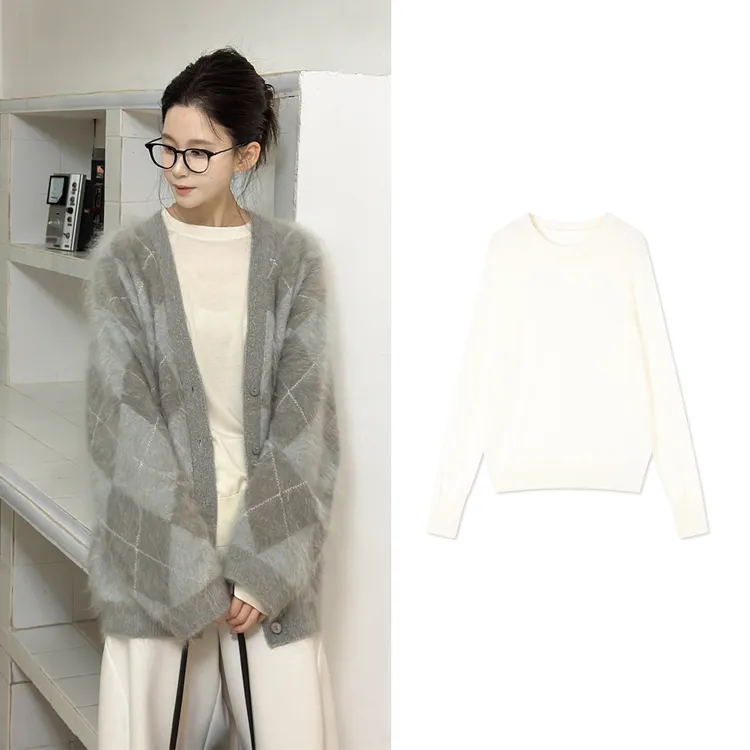 Z.blues【一步到位】钻石羊毛德国南毛JI细全成型高领套衫YZALM2083