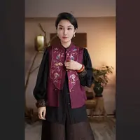XuanGeMoXiang/轩阁墨香新中式国风民族时尚马夹 MX88946