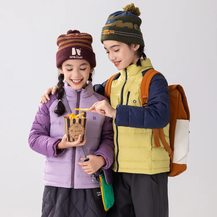 【90%白鸭绒】babybody儿童羽绒服2025新款冬季保暖女童外套BD2802