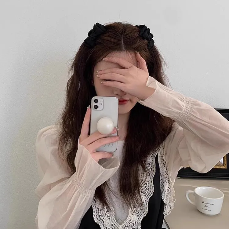 蝴蝶结发夹前额侧边刘海夹高级感公主头小抓夹女2025新款耳后发卡