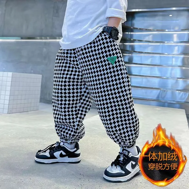男童裤子秋季运动2025中大童休闲长裤宽松儿童百搭卫春秋男孩洋气