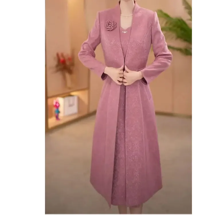 【宸紫女装】25158秋季时尚两件套新款遮肚子显气质显瘦洋气