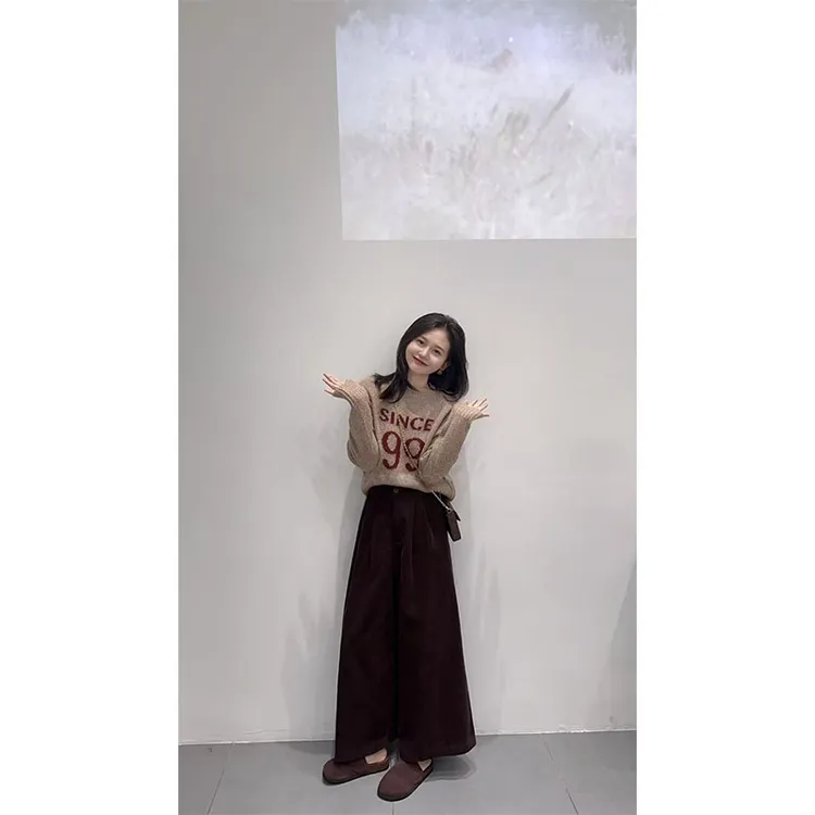 早秋季新款修身显瘦网红穿搭薄款长袖上衣气质时尚收腰a字半身裙 