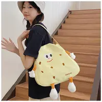 包包女款爆款2025新款饼干包卡通可爱尼龙单肩手提包通勤
