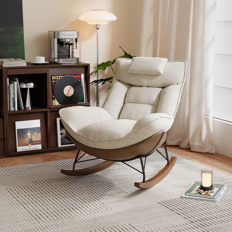 阑珊阁摇摇椅躺椅家用阳台休闲单人沙发椅2025新款复古懒人摇椅