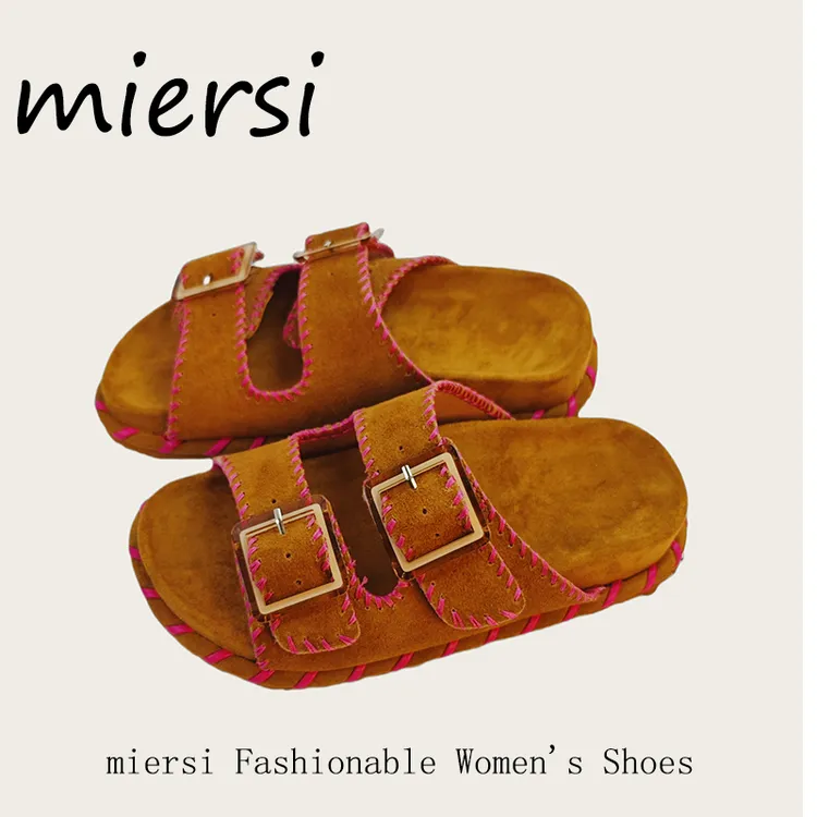 【米尔斯】勃肯拖鞋夏季外穿2025年新款耐磨凉拖鞋踩屎感沙滩凉鞋女