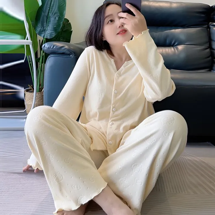 冬季德绒加厚胖MM大码睡衣女套装260斤穿舒服保暖加肥加大家居服