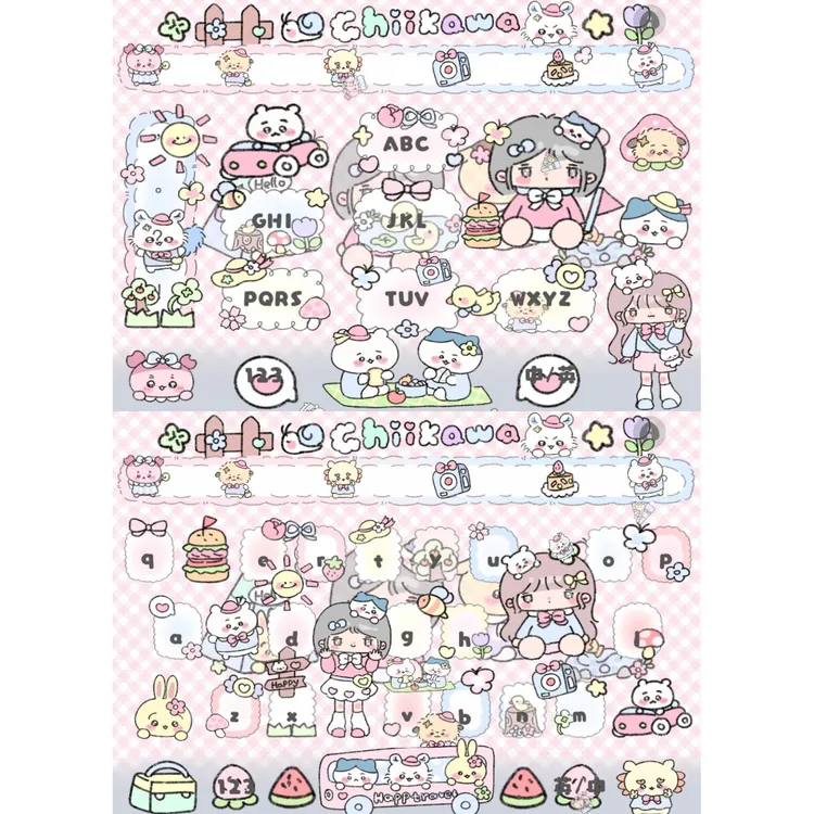 chiikawa/ios苹果安卓百度输入法皮肤键盘美化白肚皮双系统/721