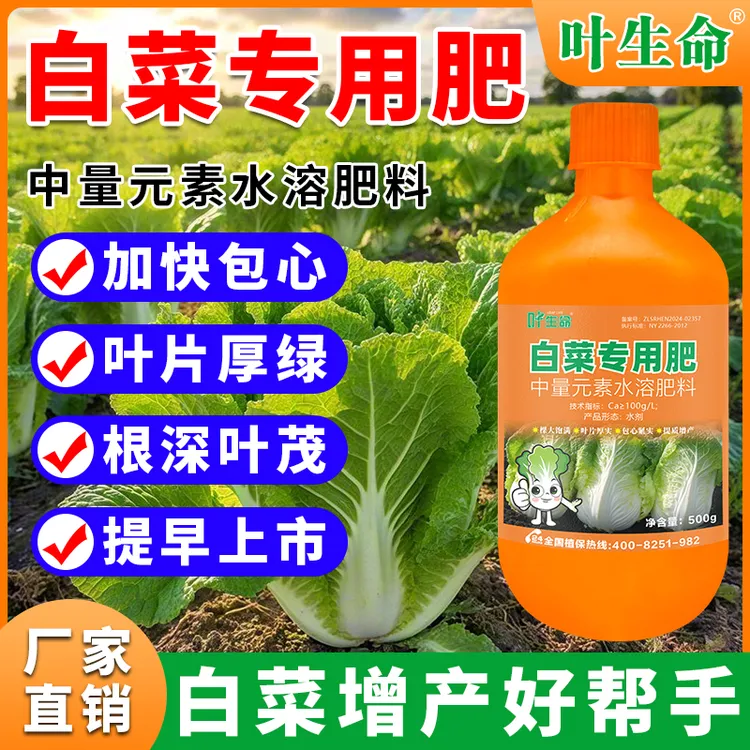 白菜猛长专用叶面肥蔬菜肥料叶片猛长生根壮苗催生速长快速吸收