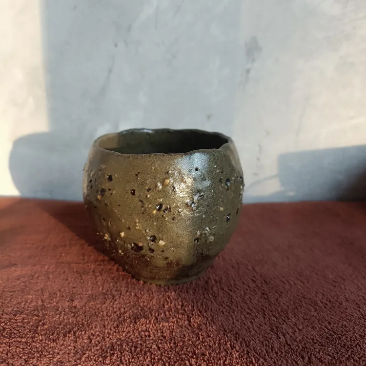 个性手捏玛瑙釉主人杯茶杯中式家用  复古全手工陶瓷