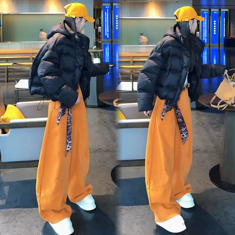 2025秋冬新款时尚显瘦气质网红高档套装女高级百搭宽松大码两件套