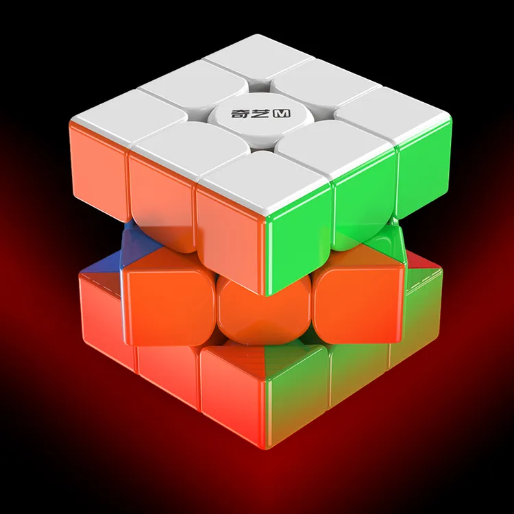 奇艺勇士M三阶磁力魔方UV钻面顺滑竞速比赛入门初学磁吸魔方益智