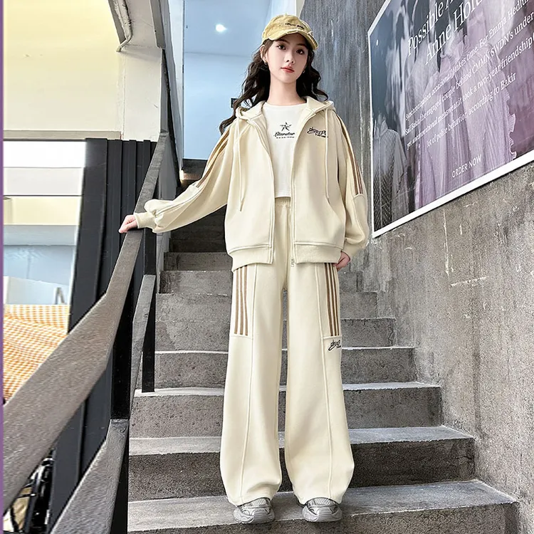 女童春装2025新款套装儿童洋气网红时髦学生春秋款大童春季两件套