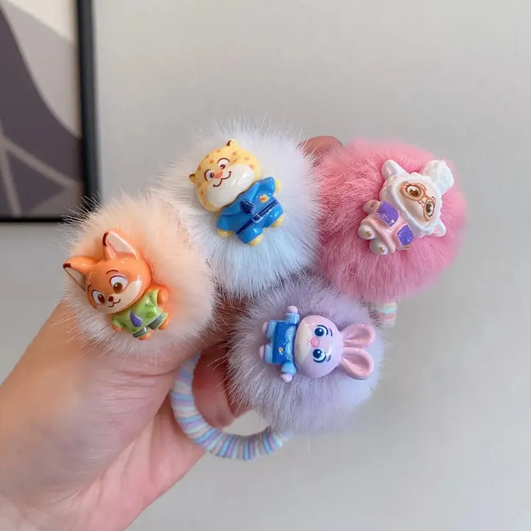 儿童皮筋可爱朱迪高弹马尾发绳宝宝不伤发扎发头绳